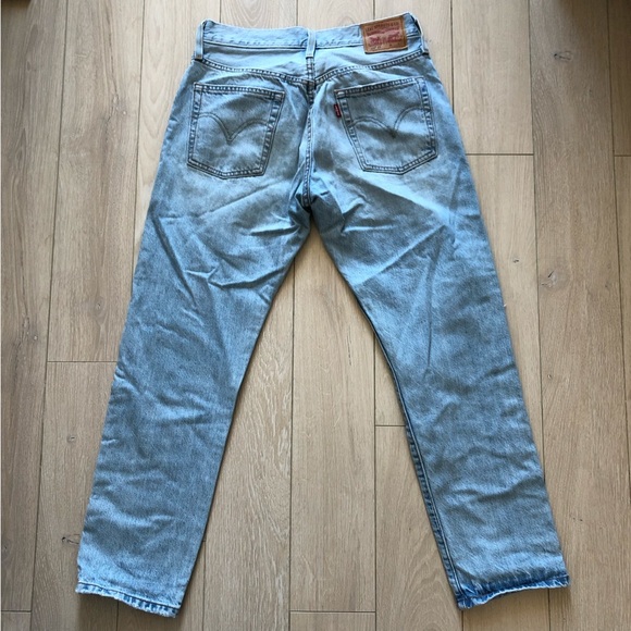 Levi’s 501 CT Distressed Light Wash Jeans Size 26W 32L - Picture 1 of 14